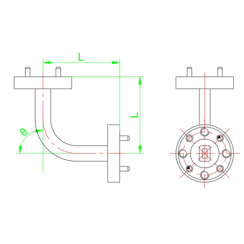Waveguide bend H plane